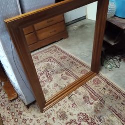 Solid Maple Wood Mirror 