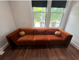CB2 3 Seat Sofa - Russet Color