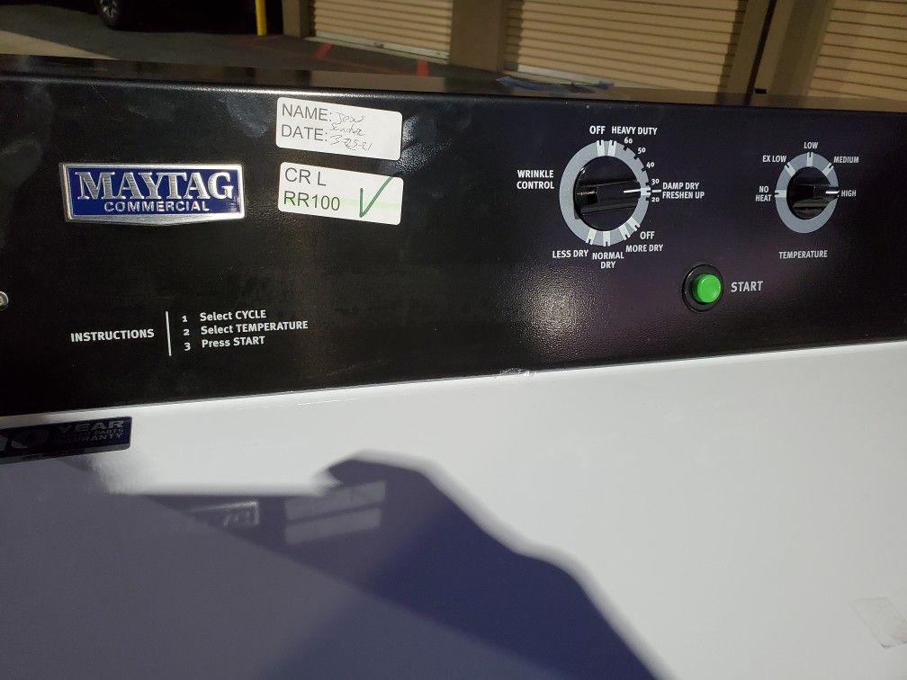 Maytag commercial gas dryer