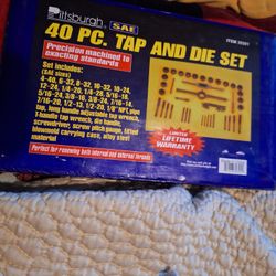 Pittsburgh 40 Pcs. Tap And Die Set