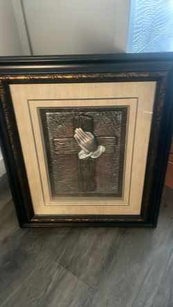 a framed 3D relief wall art piece