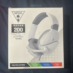 Turtle Beach - Recon 200 Gen 2 Powered Gaming Headset for Xbox Series X|S, Xbox One, PS5, PS4, PC & Mobile - White 