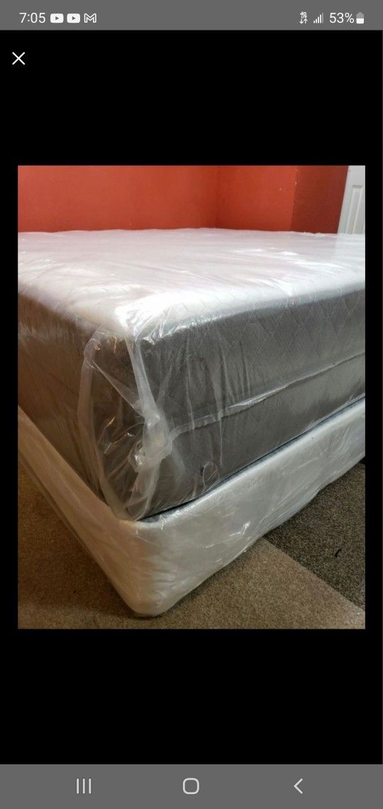 King size new thick pillow top bed can deliver