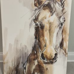 Stupell Industries Horse Portrait Canvas 