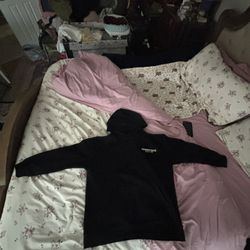 Black Essentials Fear Of God Hoodie Size Large