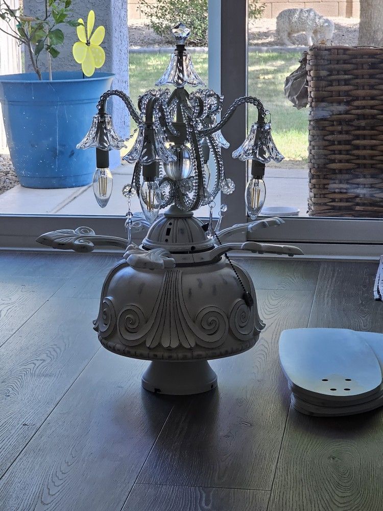 Ceiling Fan And Chandelier