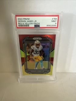 2022 Prizm Derwin James Jr. Red & Yellow Prizm /44 PSA 9🔥🔥🔥🔥
