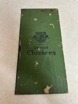 AllFair Oriental Checkers Vintage Board Game