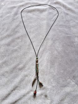 Handmade Ceramic Pendant Necklace –Boho Style