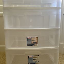 4-Drawer Wide Storage(Sterilite)