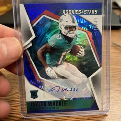 Jaylen Waddle Rookies & Stars Autograph /49