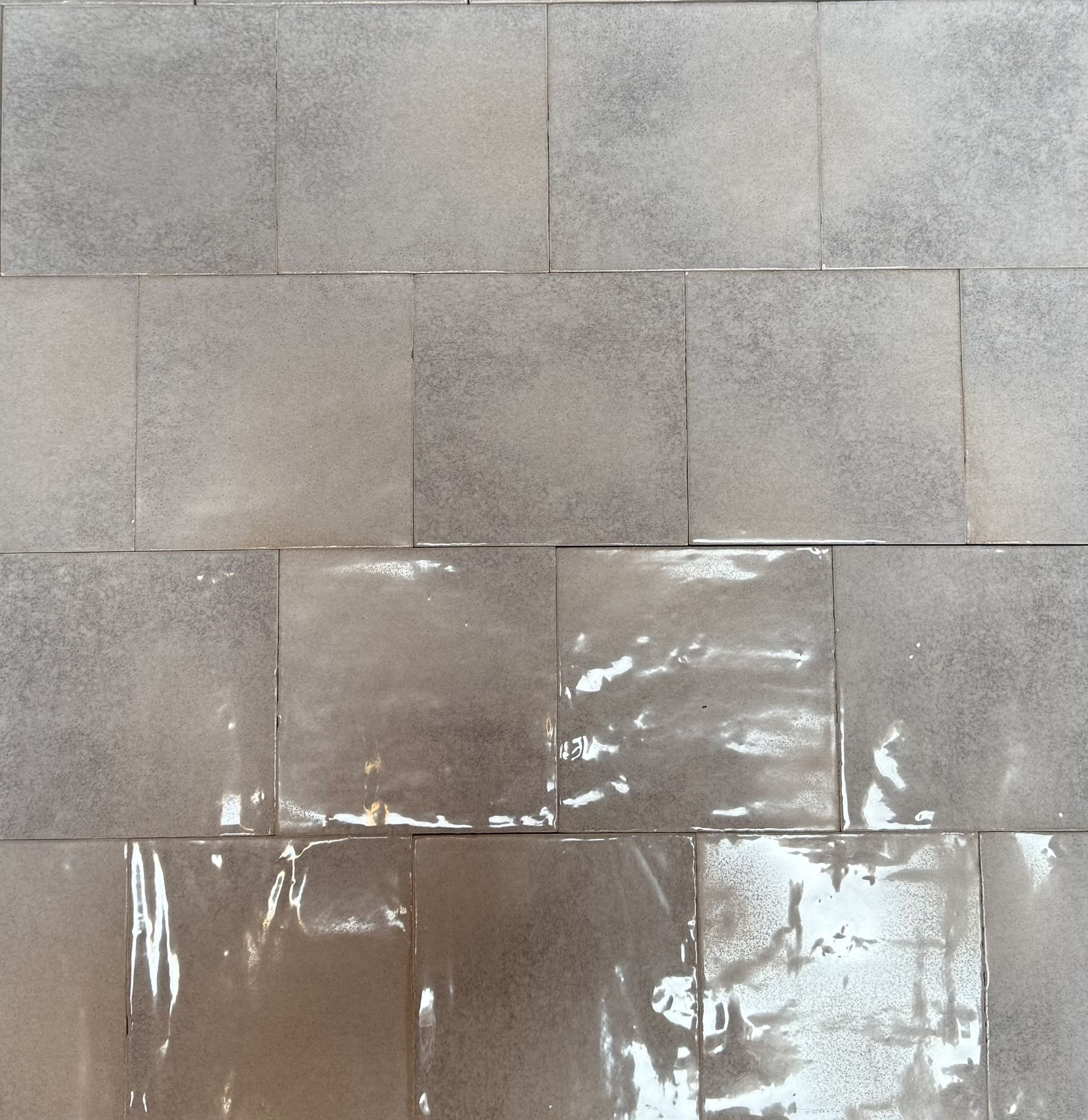 WOW Enzo Kauri Smoke Glossy Gray 5x5 Tile 100SF $679 (500+ SF Available)