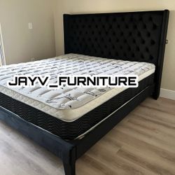 NEW KING BED FRAME WITH MATTRESS