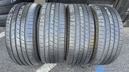 4 USED TIRES 225/55R17  Michelin Defender T+H  w/80% Thread All 4 Installed $240 ($60 Each)