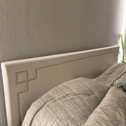 King Bed Frame With Comforter & Decorative Pillows (optional), Matress Not Included