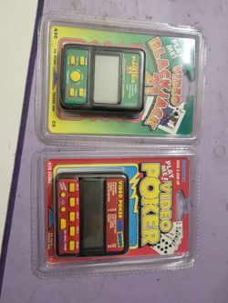 Video poker game & black jack 21 game.