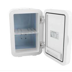 Portable Mini Fridge With Vanity Light For Make Up Or For Car