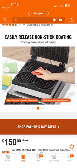 VEVOR commercial waffle maker
