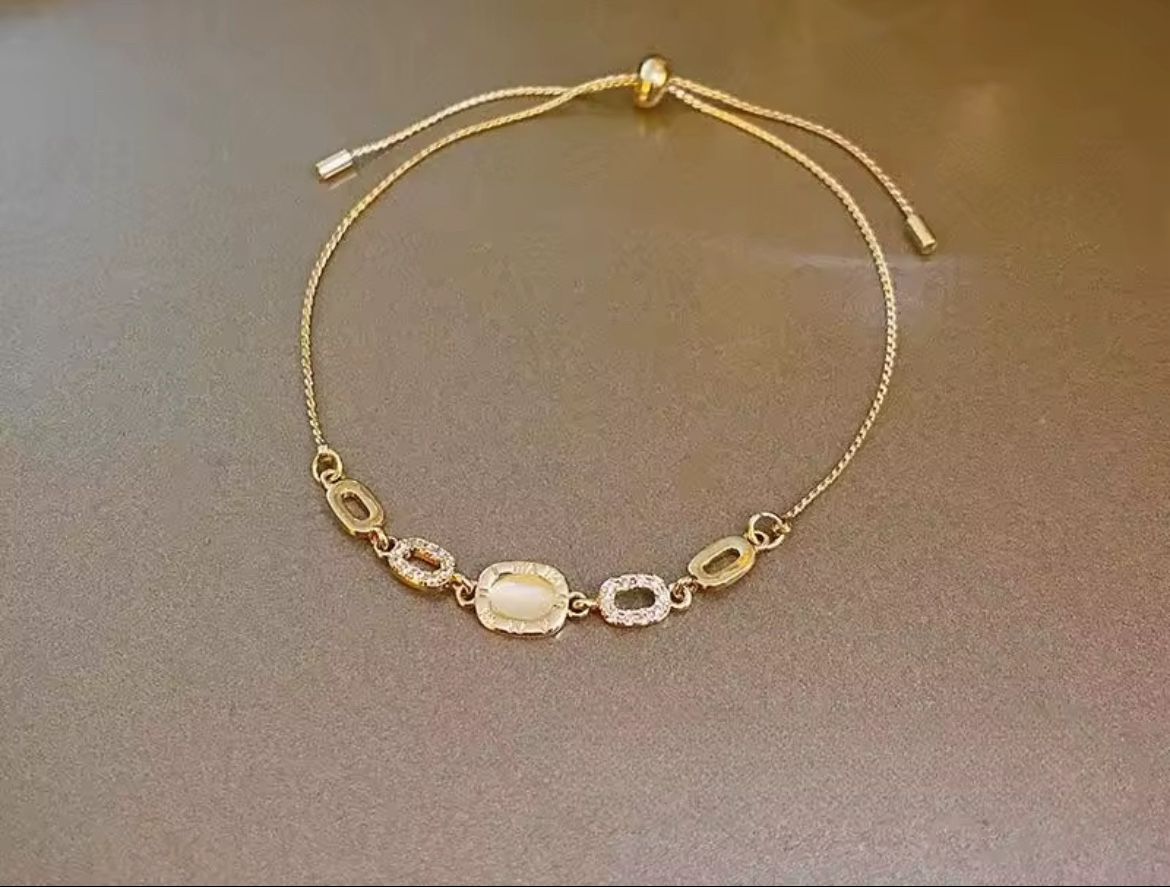 18K Gold Plated Adjustable Bracelet Party Jewelry Gift