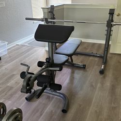 Weight Bench With Bar