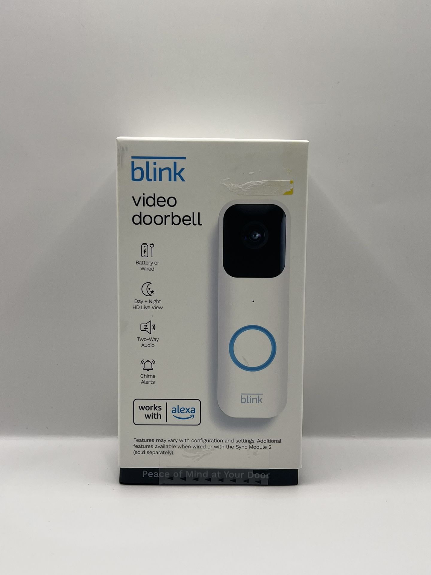 Blink Video Doorbell Wired/Battery Operated Two Way Audio Smart Wi-Fi