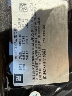 2017 Camaro 4 cylinder please see description
