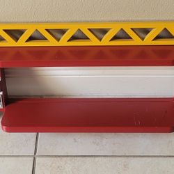 Firetruck Shelf Kids Boys Room Decor 32"W X 11"H