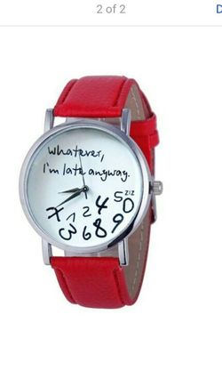 whatever ..I'm late anyways ...new women watch