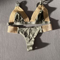 Beach Bunny Swimwear Bikini Bottom (S) Top (M)