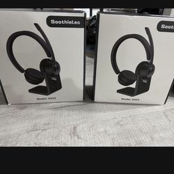 Headset V5.1, Wireless Headset with Noise Canceling Microphone, 40 Hrs Work Time Office Headset with Bluetooth Dongle & Charging Base, AptX HD On-Ear 