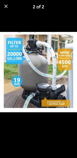 XtremepowerUS 1.5HP Sand Filter Pool Pump