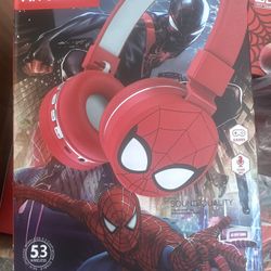 Spiderman Bluetooth headphones Wiress