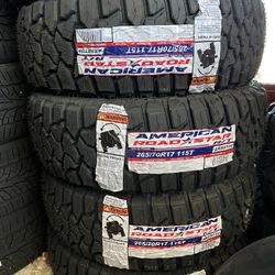 📲‼️265/70/17 Vendo Set De Llantas Nuevas Marca América RT