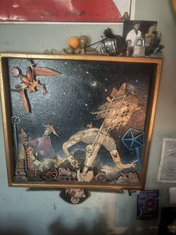 Den Poitras 3D Collage painting