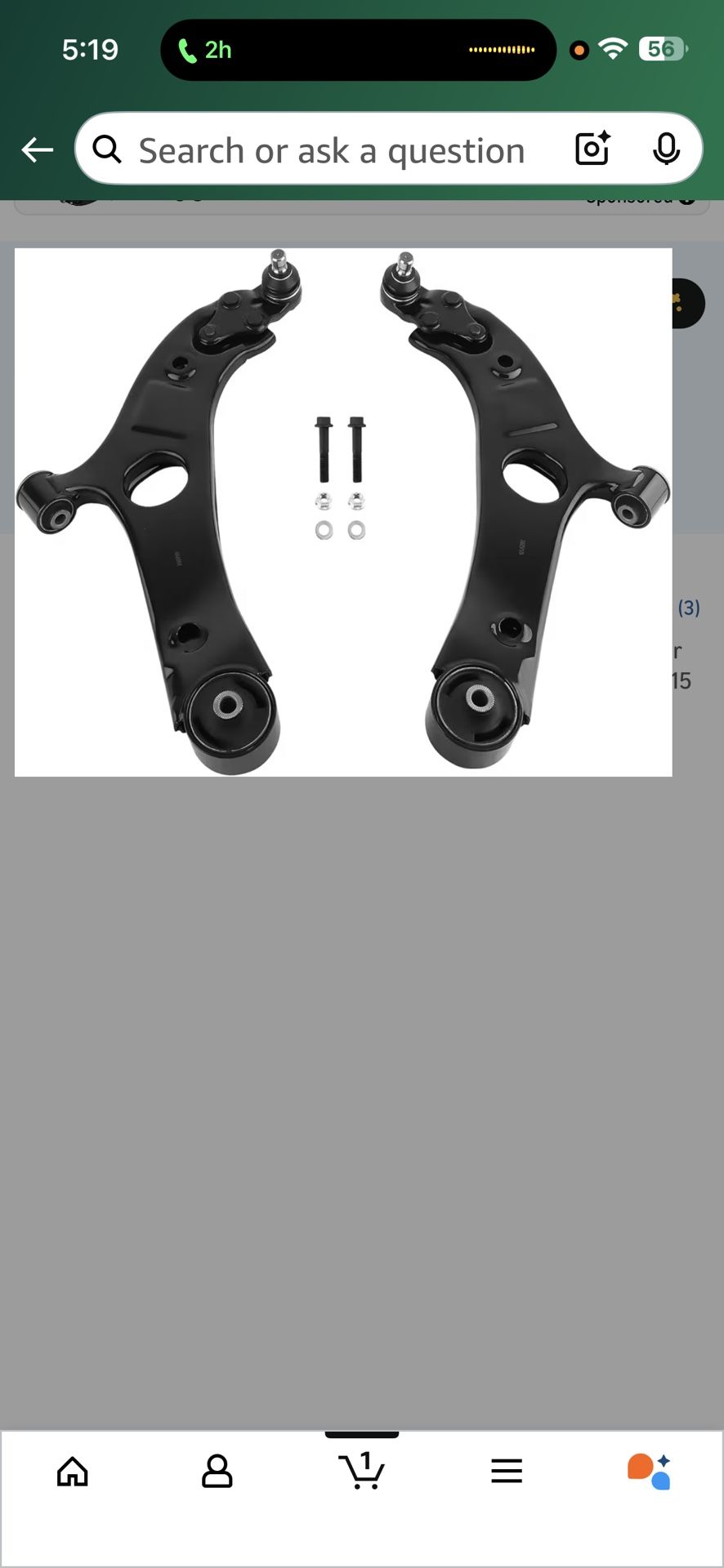 maXpeedingrods 2Pc Front Lower Control Arm with Ball Joint for Hyundai Sonata 2011-2014, Azera 2012-2014, Kia Optima 2011-2015 2.0L/2.4L, Cadenza 2014