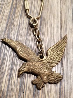 Copper eagle Key purse charm Heavy in high quality Intimate detailed design Very beautiful Proud to be American indeed!!!