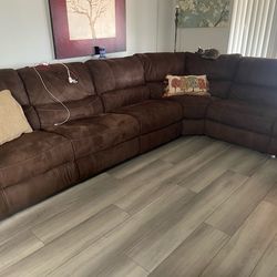 Dark Brown sectional