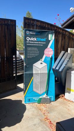Water heater enclosure shed