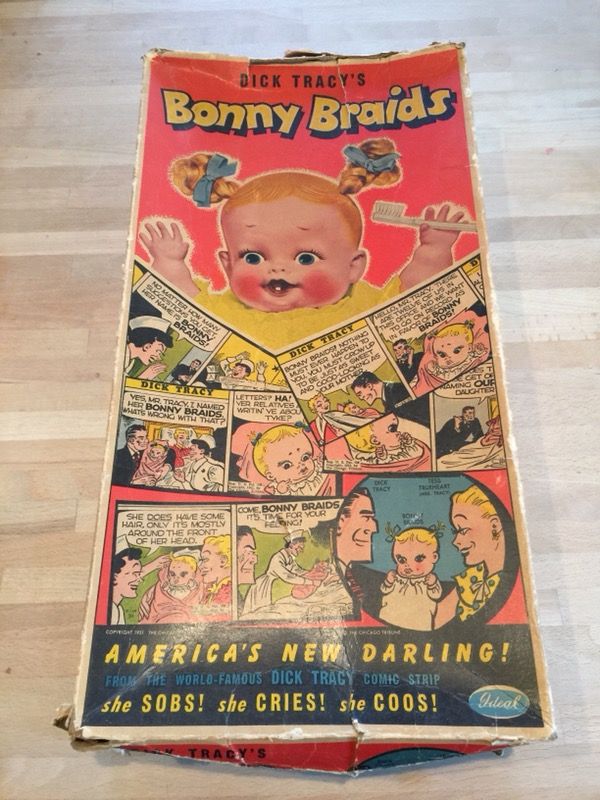 ORIGINAL 1951 Dick Tracy and Tess Trueheart's newborn baby daughter, "BONNY BRAIDS DOLL”
