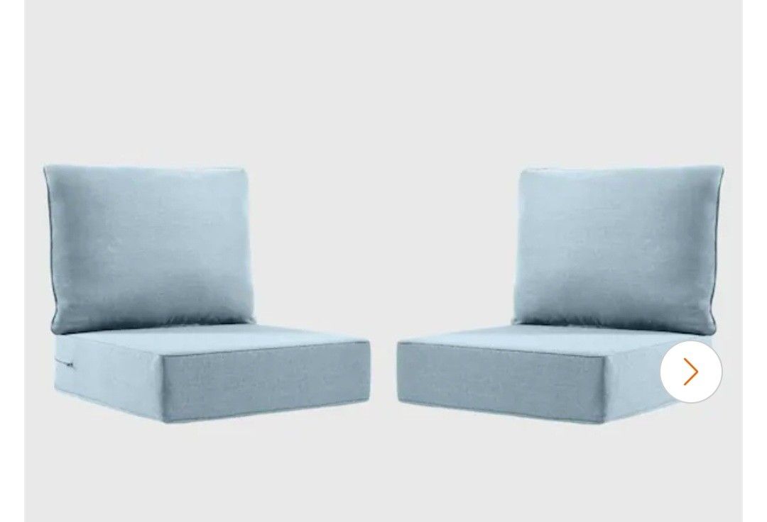 24x24 4 Sets Deep Seating Outdoor Lounge Chair Sofa Cushion