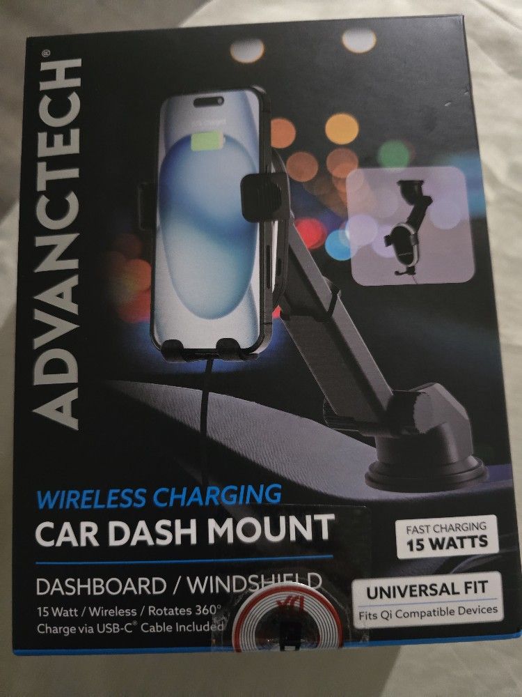 Advanctech Car Dash Mount Wireless Charger $20