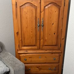 Oak Armoire 