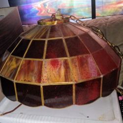 2 Vintage Tiffany Hanging Lamps - Shoot Me An Offer No Amount Offered Is Too Small To Negotiate