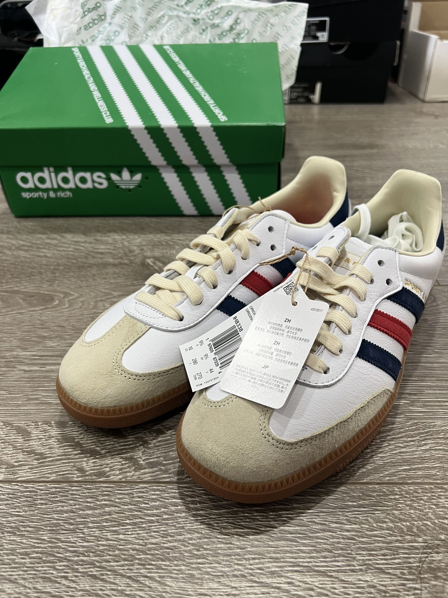 Adidas Sambas // Sporty & Rich USA sz10m