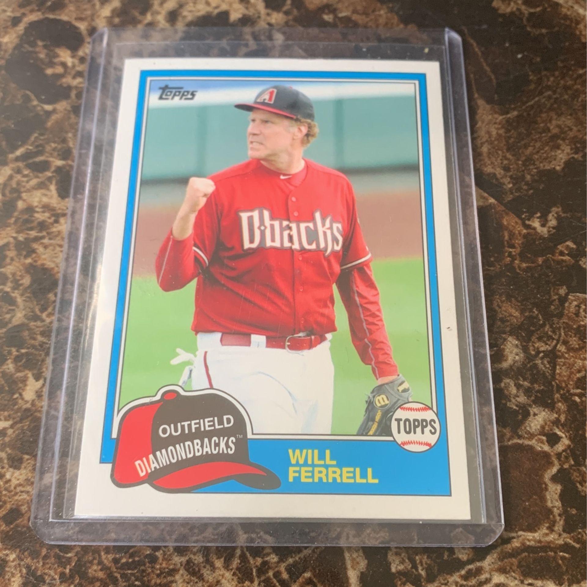 Will Ferrell diamondback baseball card