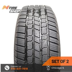 Set of 2 Used  9.5/32    265/65R18  114T  Michelin  X LT A/S