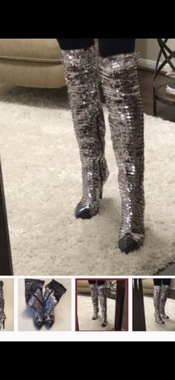 Dereon Glitter High Boots ( 7 size)