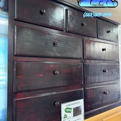Nine Drawer Dresser Cherry Cajonera Nueva Bonita 