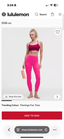 Lululemon Set - Flamingo Fun Tone