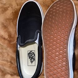 Black And White Slip On Vans